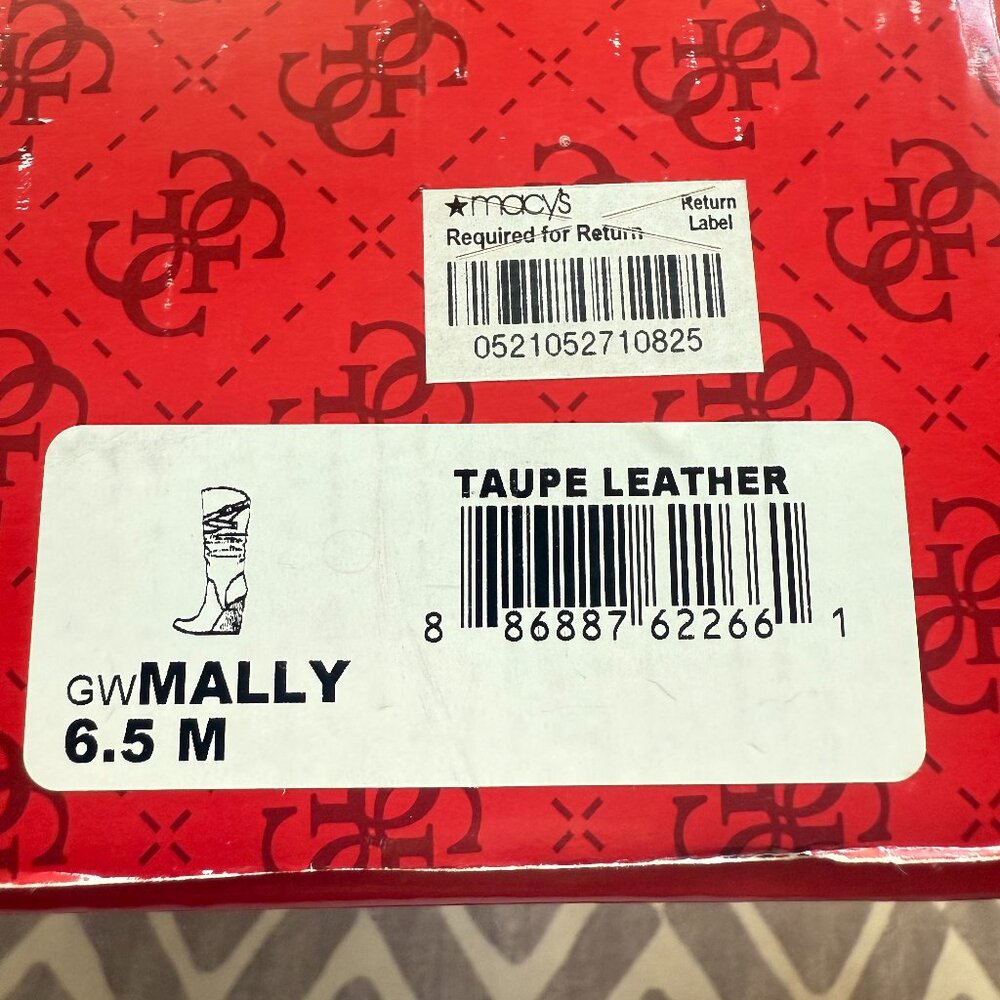 Guess Tall Wedge Boot Caramel Color Size 6.5 - image 7